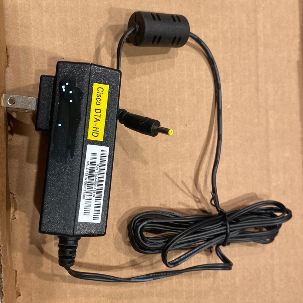 5️⃣/5️⃣ Cisco DTA-HD AOEM power adapter wall plug